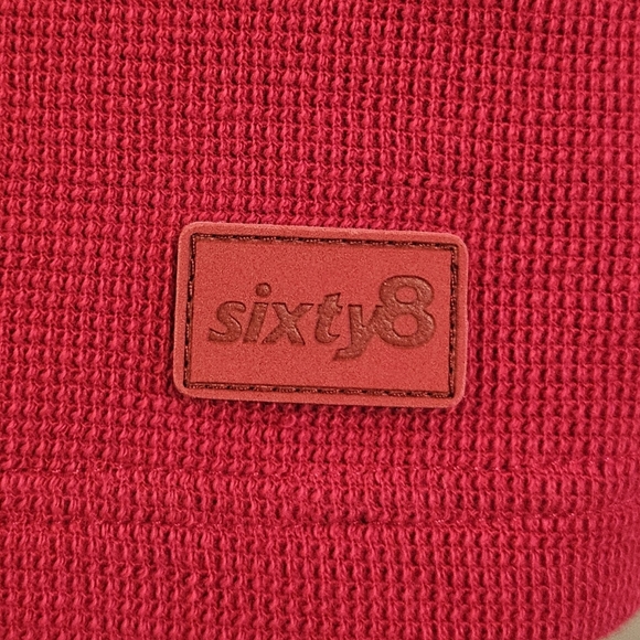 Triumph Motorcycles Sixty8 Short Sleeve Thermal Knit Shirt - Red - Size XL - Picture 5 of 12